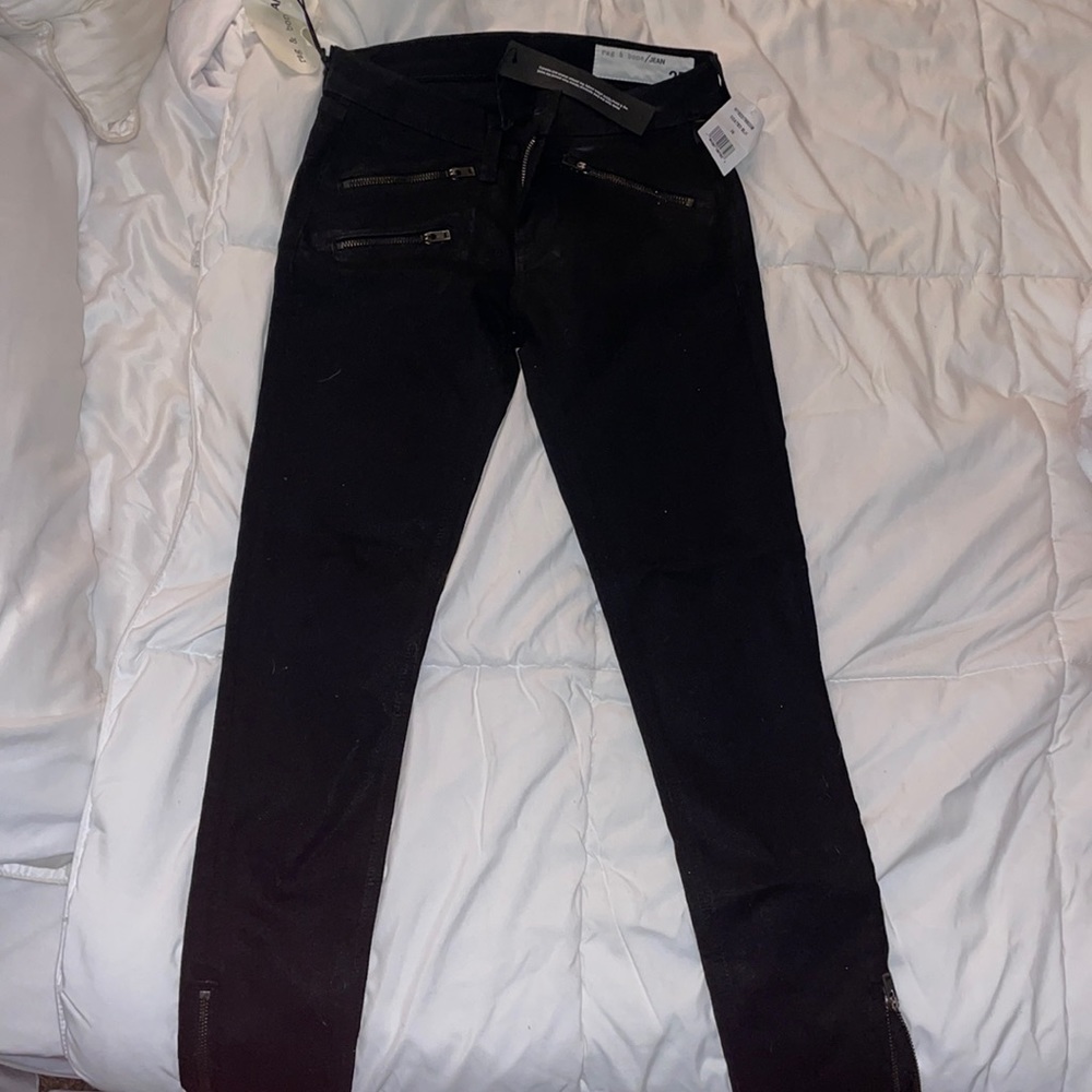 Black demin ziper Rag & Bone jeans